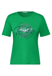 T-Shirt mit Aufdruck - 35599 fresh apple green - Grün