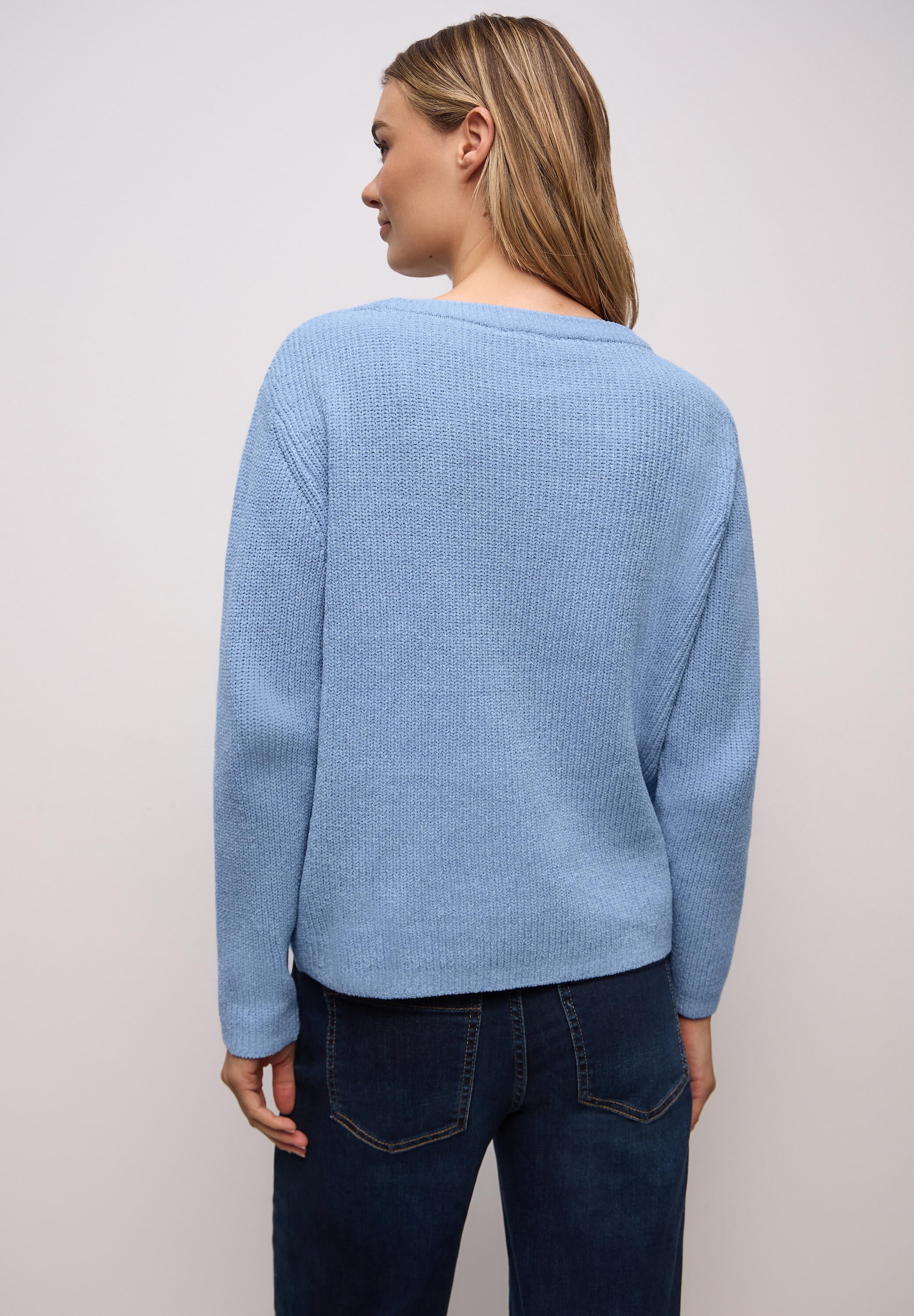 Strickpullover CHENILLE - 17149-frosted blue - Blau