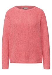 Strickpullover CHENILLE - 17261-striking coral - Rosa