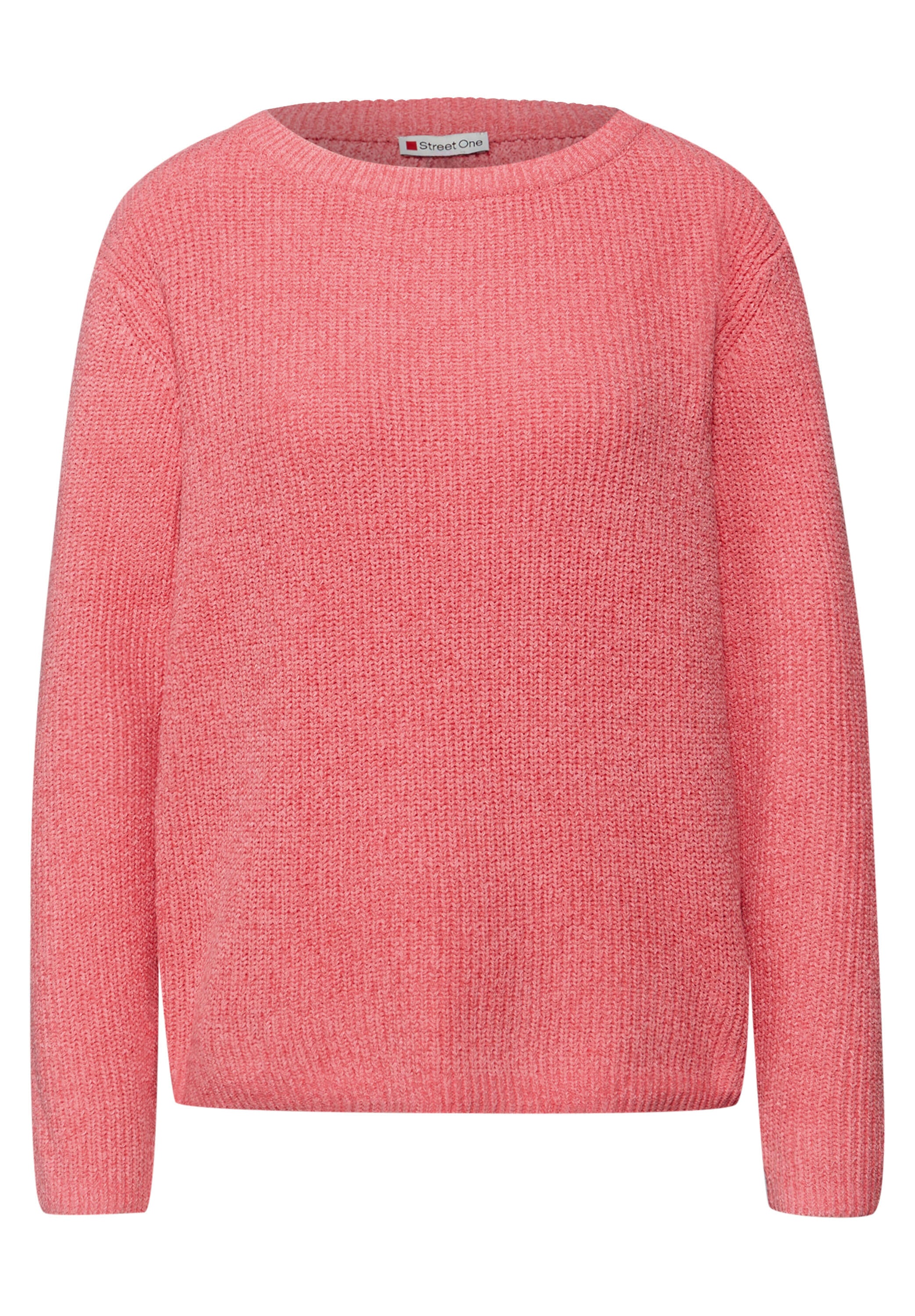 Strickpullover CHENILLE - 17261-striking coral - Rosa