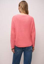 Strickpullover CHENILLE - 17261-striking coral - Rosa