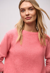 Strickpullover CHENILLE - 17261-striking coral - Rosa
