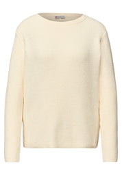 Strickpullover CHENILLE - 16351-soft beige - Creme