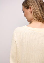 Strickpullover CHENILLE - 16351-soft beige - Creme