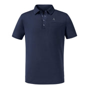 Outdoor-Poloshirt mit Logoprint - 8820-navyblazer - Blau