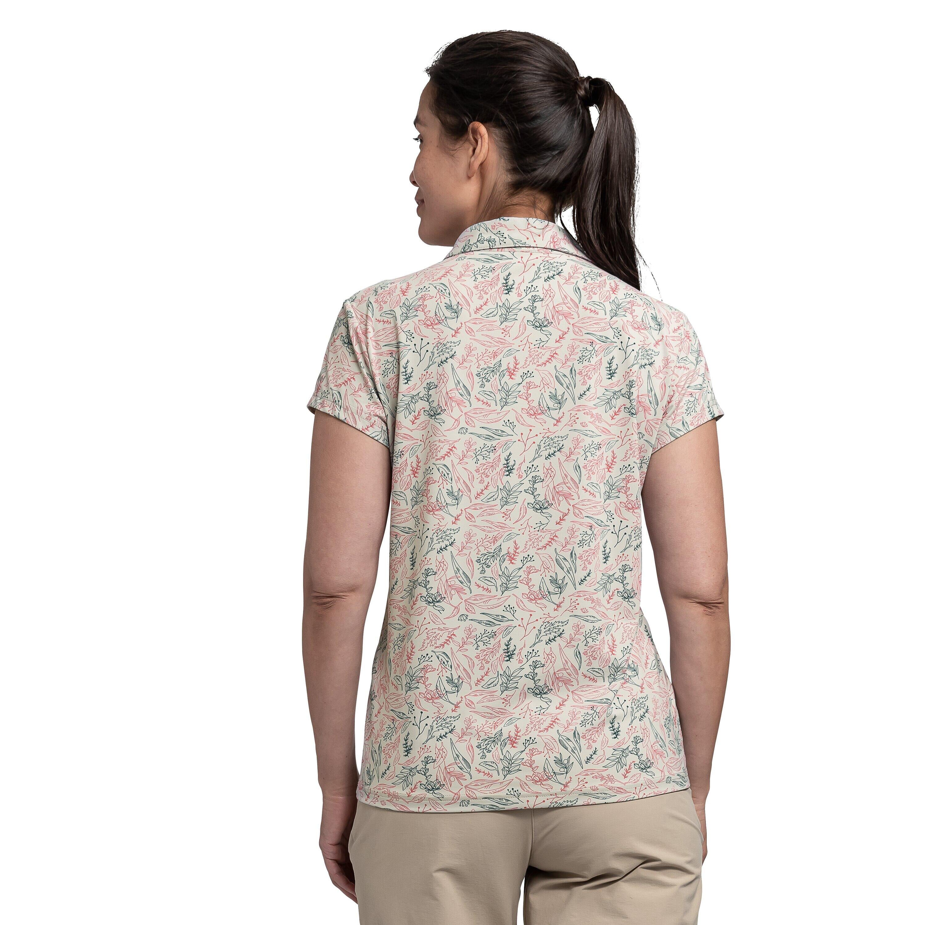 Poloshirt mit floralem Muster - 6895-quartz - Mehrfarbig