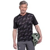 Fahrrad-Funktionsshirt Huesca - 9830-asphalt - Schwarz | Braun