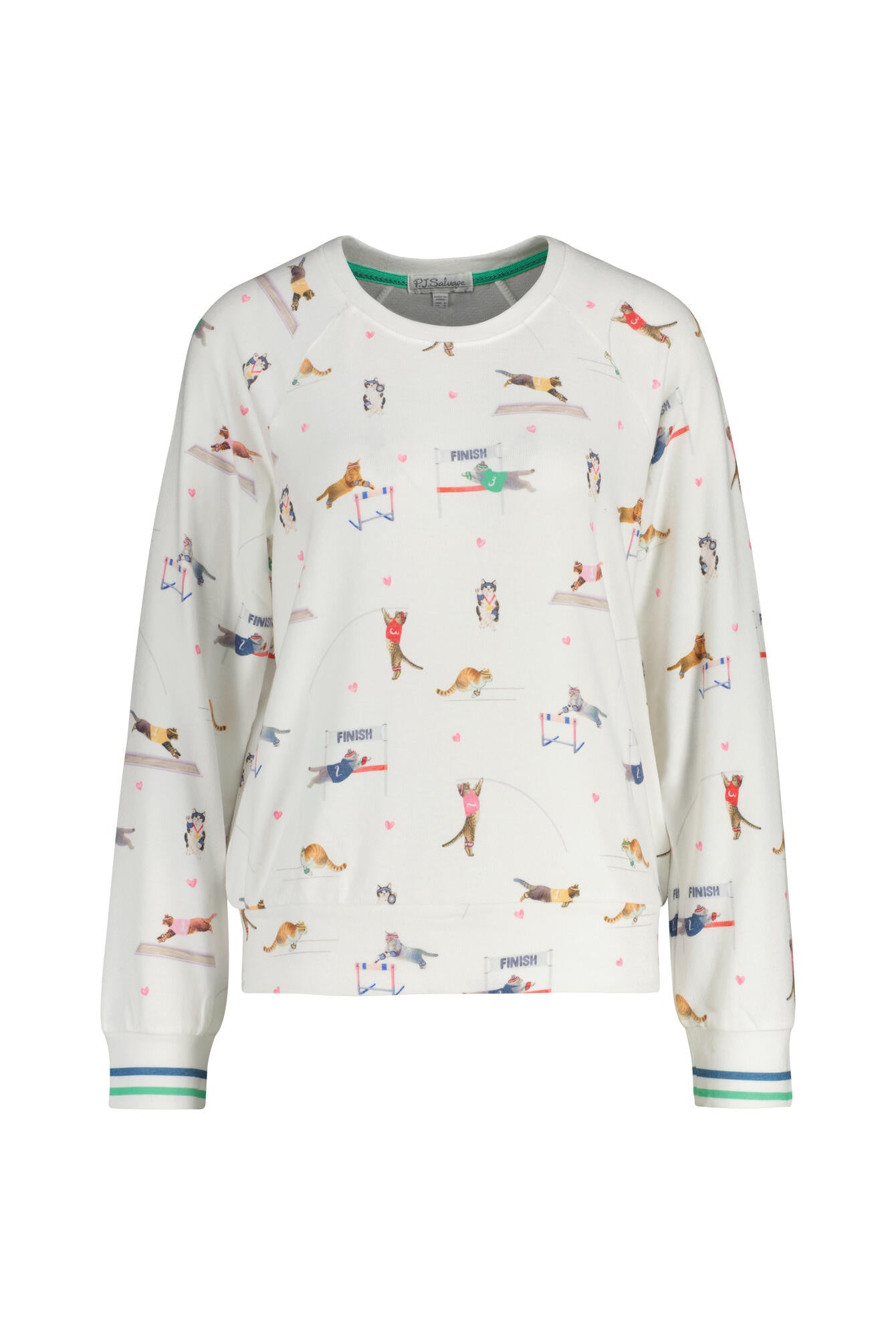 Pyjama-Shirt aus Jersey - 102-off-white - Weiß