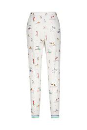 Pyjama-Hose aus Jersey - 102-off-white - Weiß