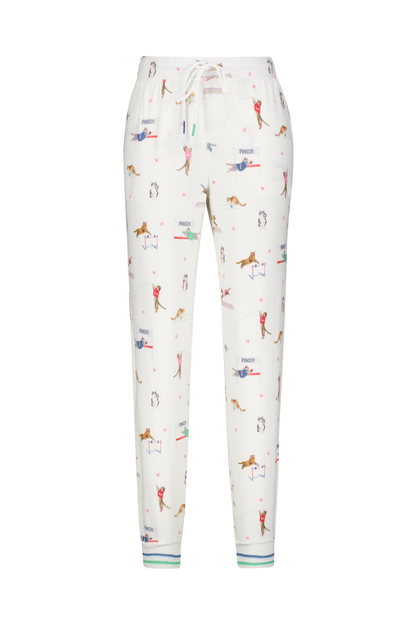 Pyjama-Hose aus Jersey - 102-off-white - Weiß