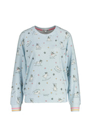 Pyjama-Shirt aus Jersey - 802-air - Blau