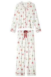 Pyjama-Set aus Butter-Jersey - 102-off-white - Weiß