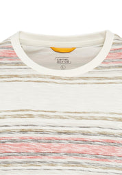 T-Shirt Regular Fit aus Baumwolle - 50-Sunfaded Red - Rot
