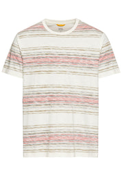 T-Shirt Regular Fit aus Baumwolle - 50-Sunfaded Red - Rot