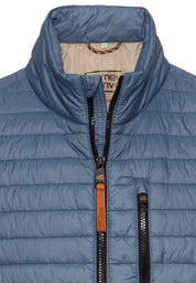 Steppweste mit Stehkragen - 40-Elemental Blue - Blau