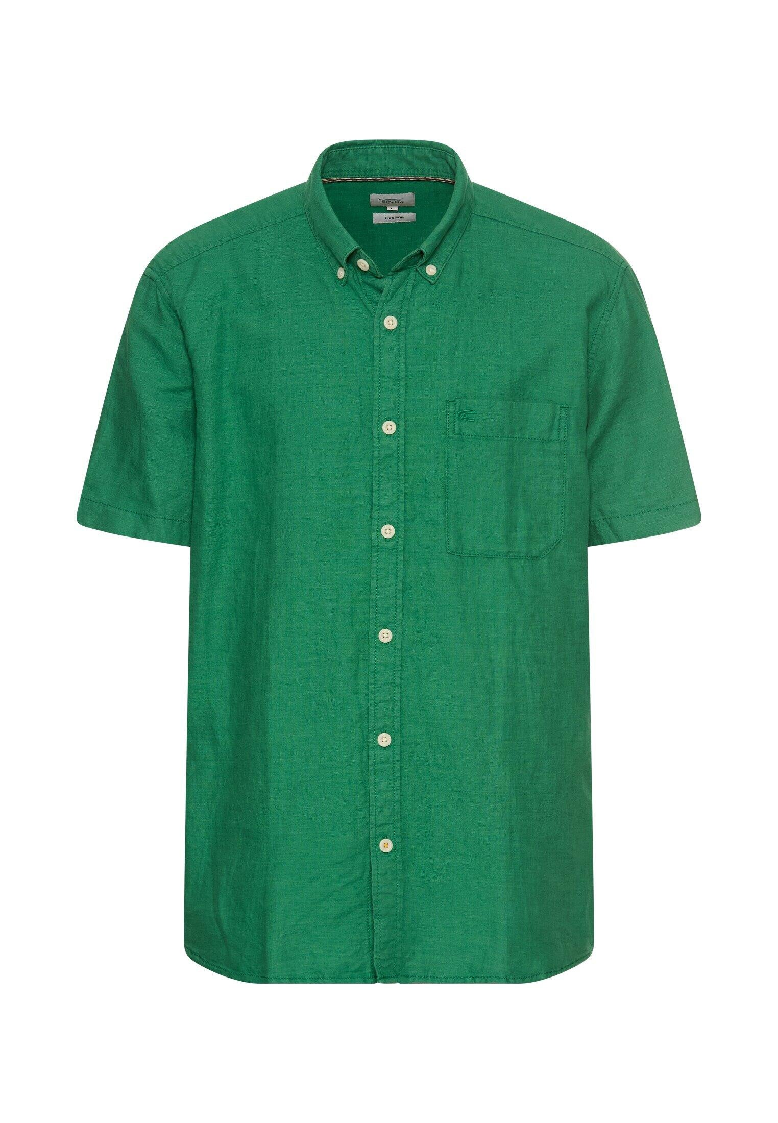 Leinenhemd Regular Fit - 38-Fir Green - Grün