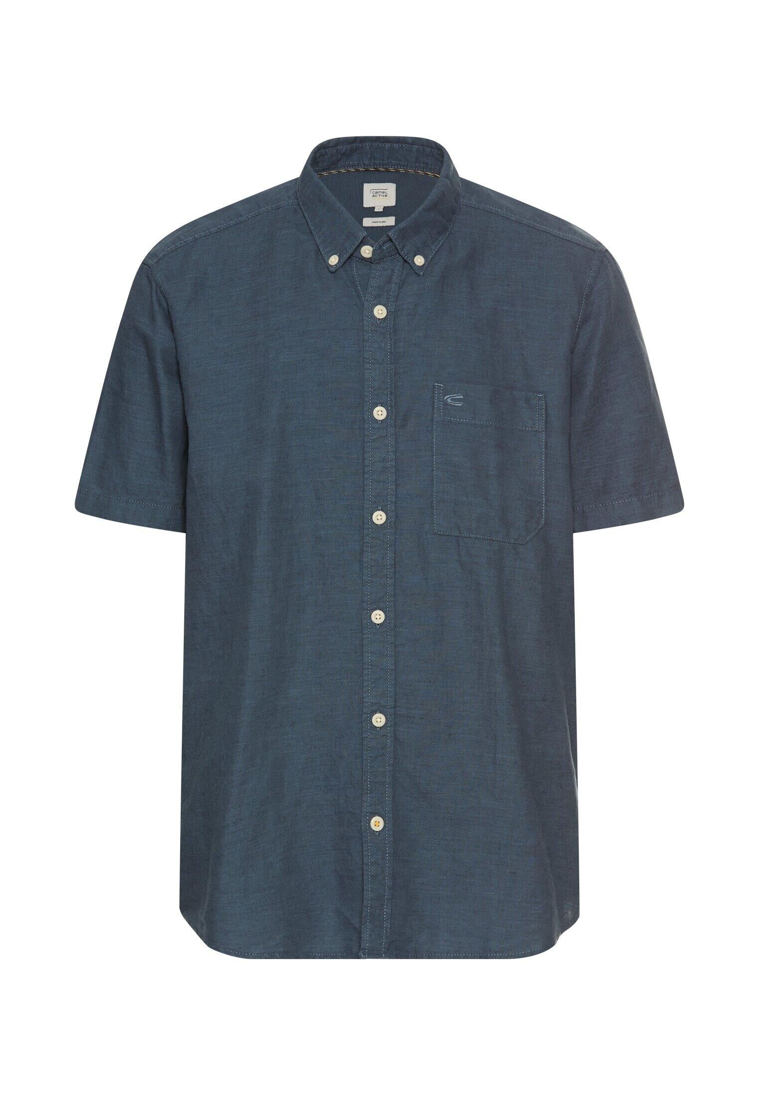 Leinenhemd Regular Fit - 47-Tinted Blue - Blau