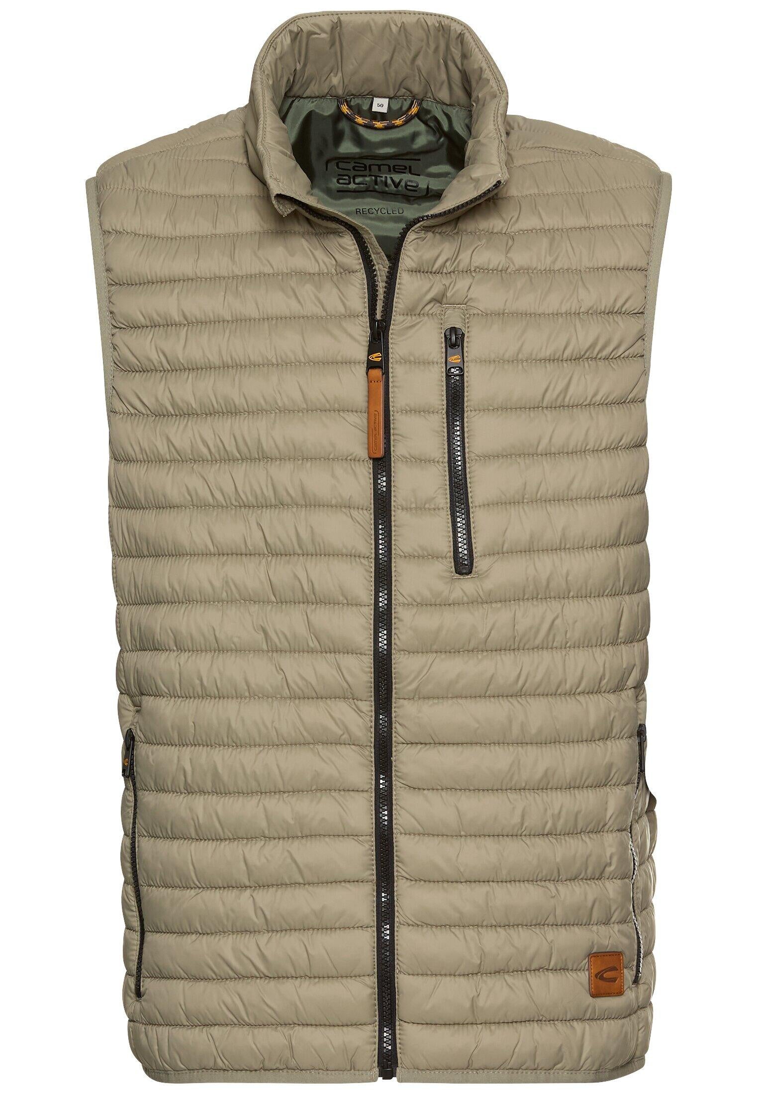 Weste mit horizontaler Steppung - 31-Khaki - Khaki