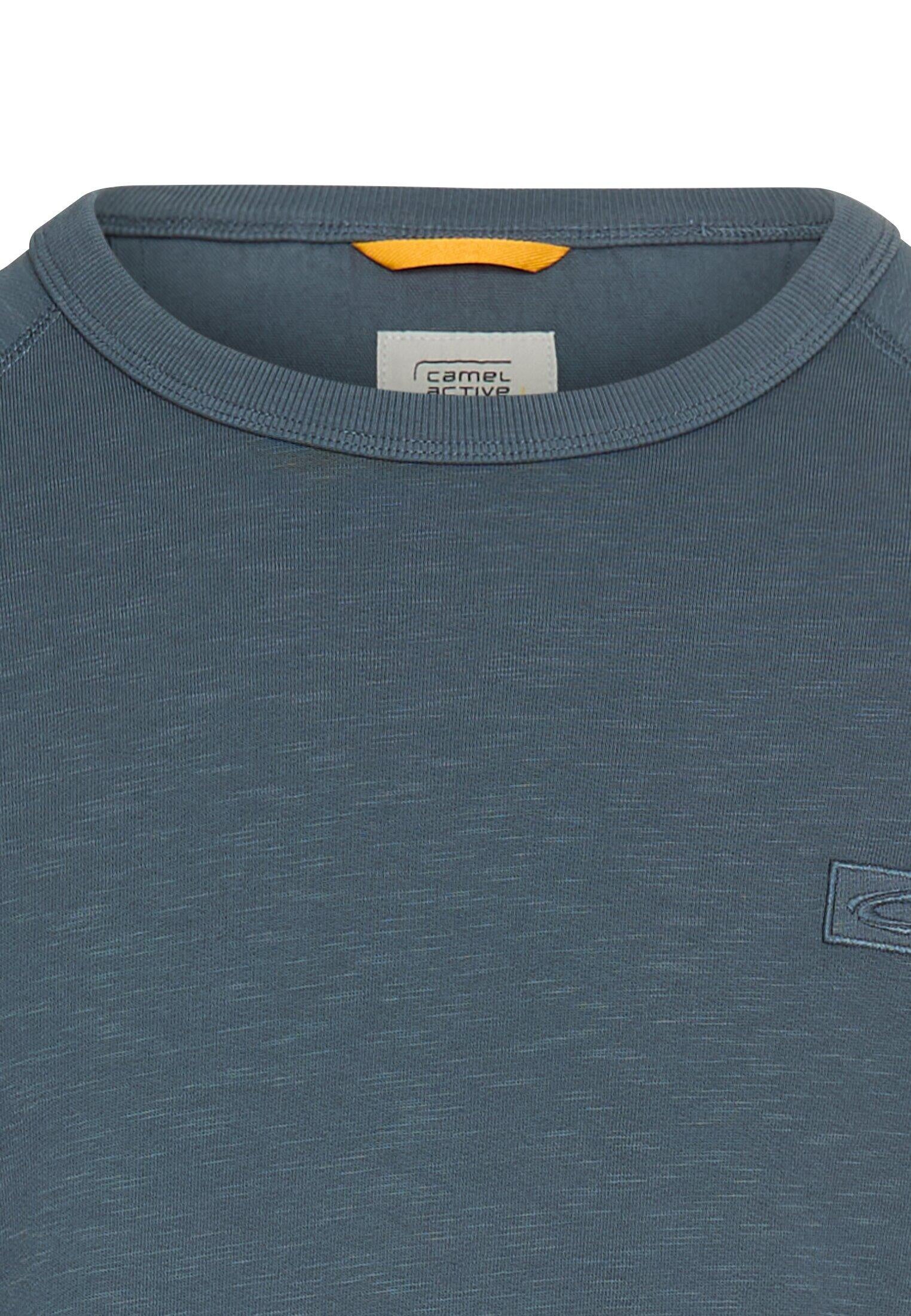Sweatshirt aus Baumwolle - 47-Tinted Blue - Blau