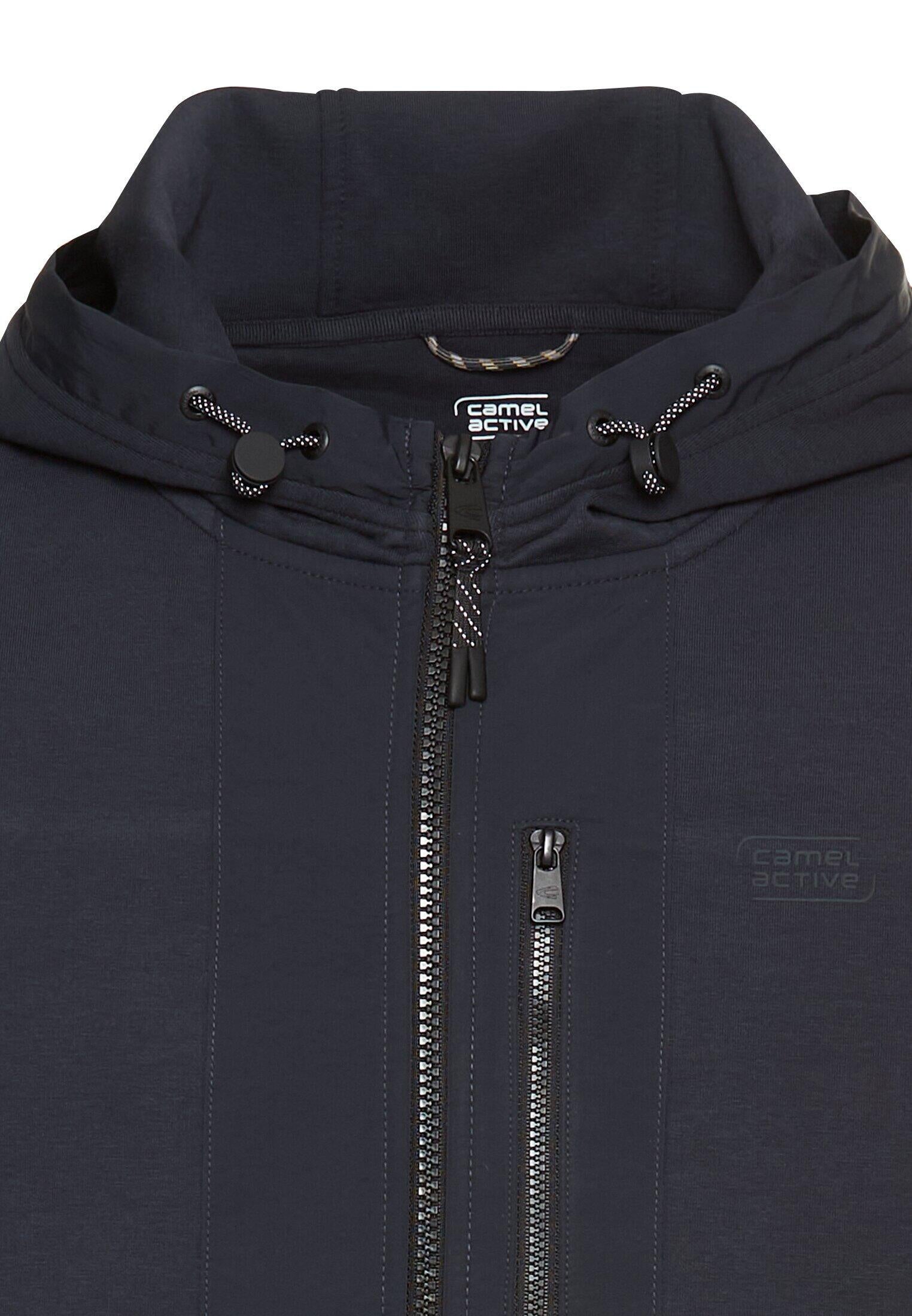 Sweatshirtjacke aus Baumwolle - 48-Dark Navy - Blau