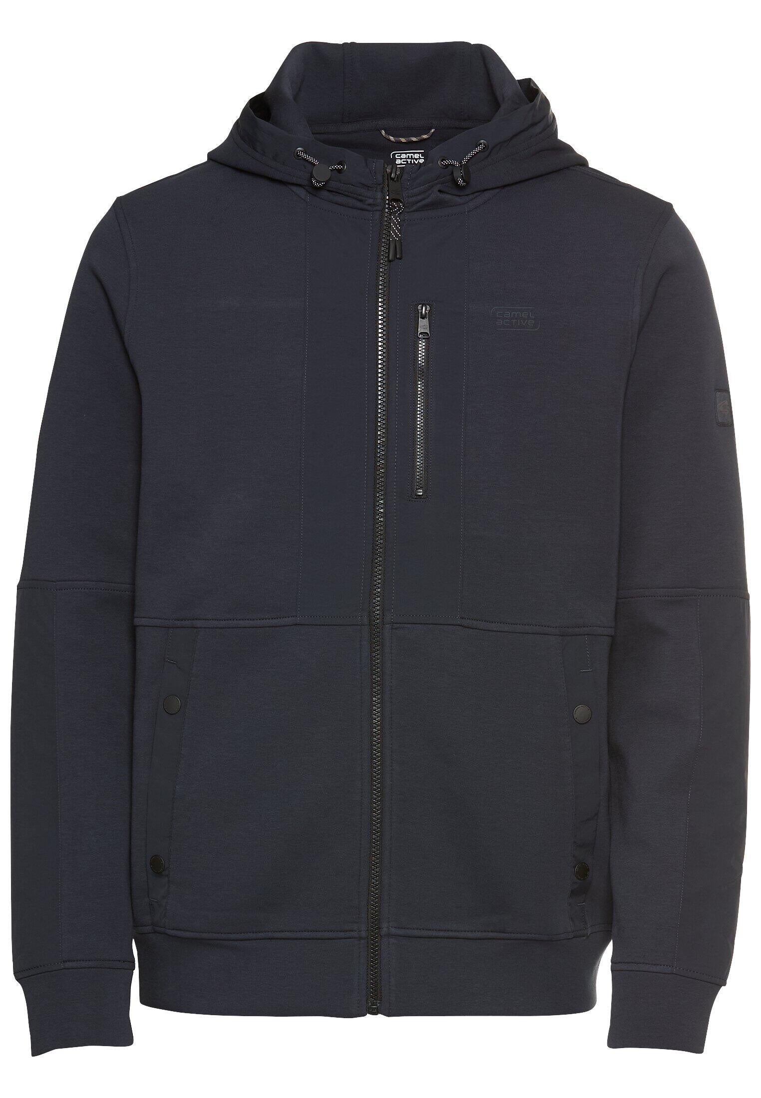 Sweatshirtjacke aus Baumwolle - 48-Dark Navy - Blau