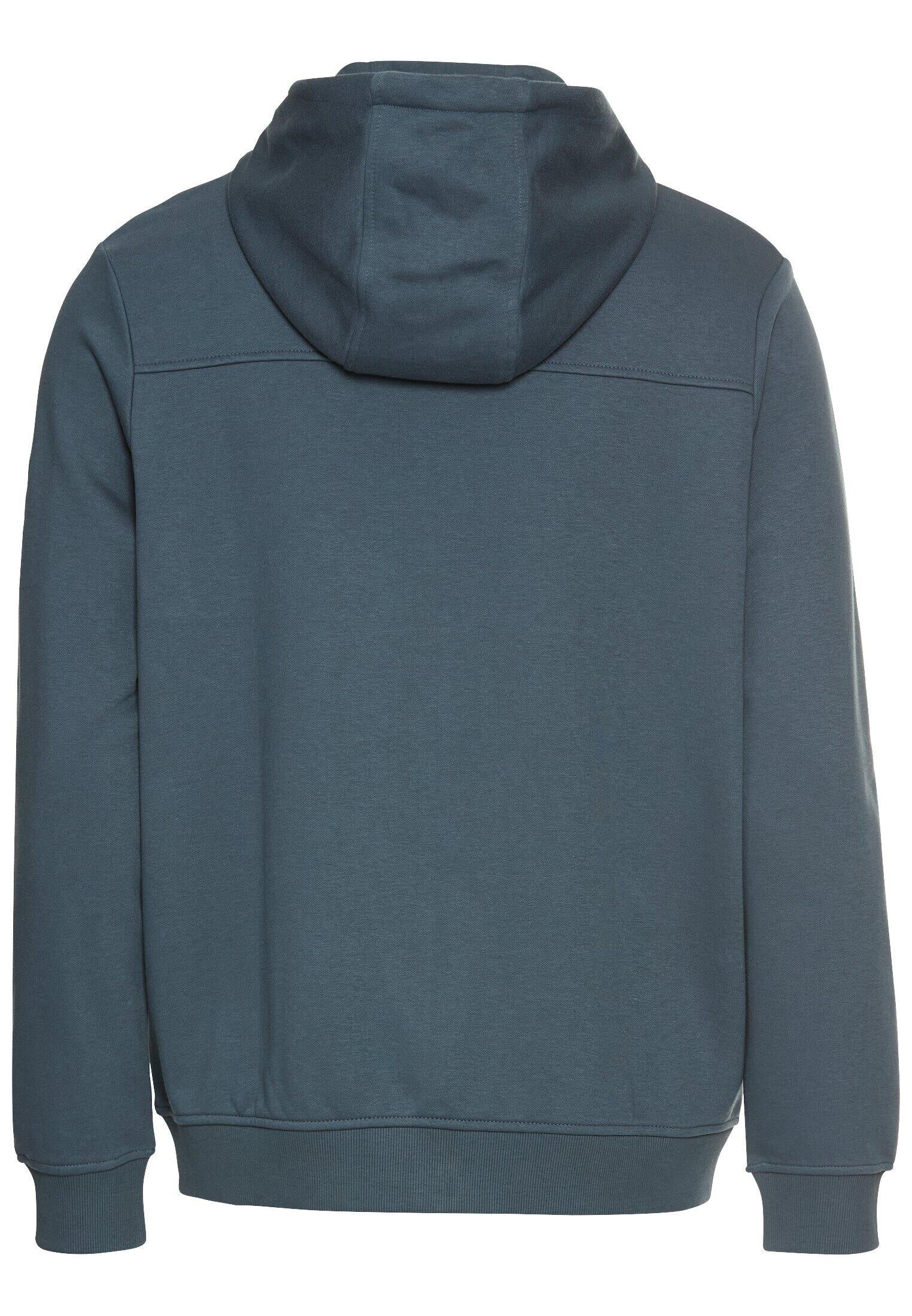 Sweatshirtjacke aus Baumwollmix - 47-Tinted Blue - Blau