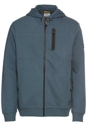 Sweatshirtjacke aus Baumwollmix - 47-Tinted Blue - Blau