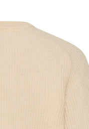 Strickpullover aus Wolle - 11-Oatmeal - Creme