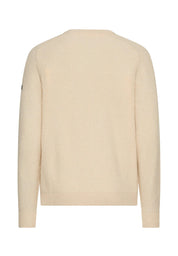 Strickpullover aus Wolle - 11-Oatmeal - Creme