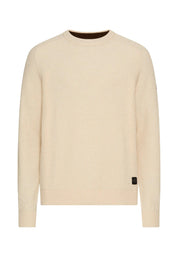 Strickpullover aus Wolle - 11-Oatmeal - Creme