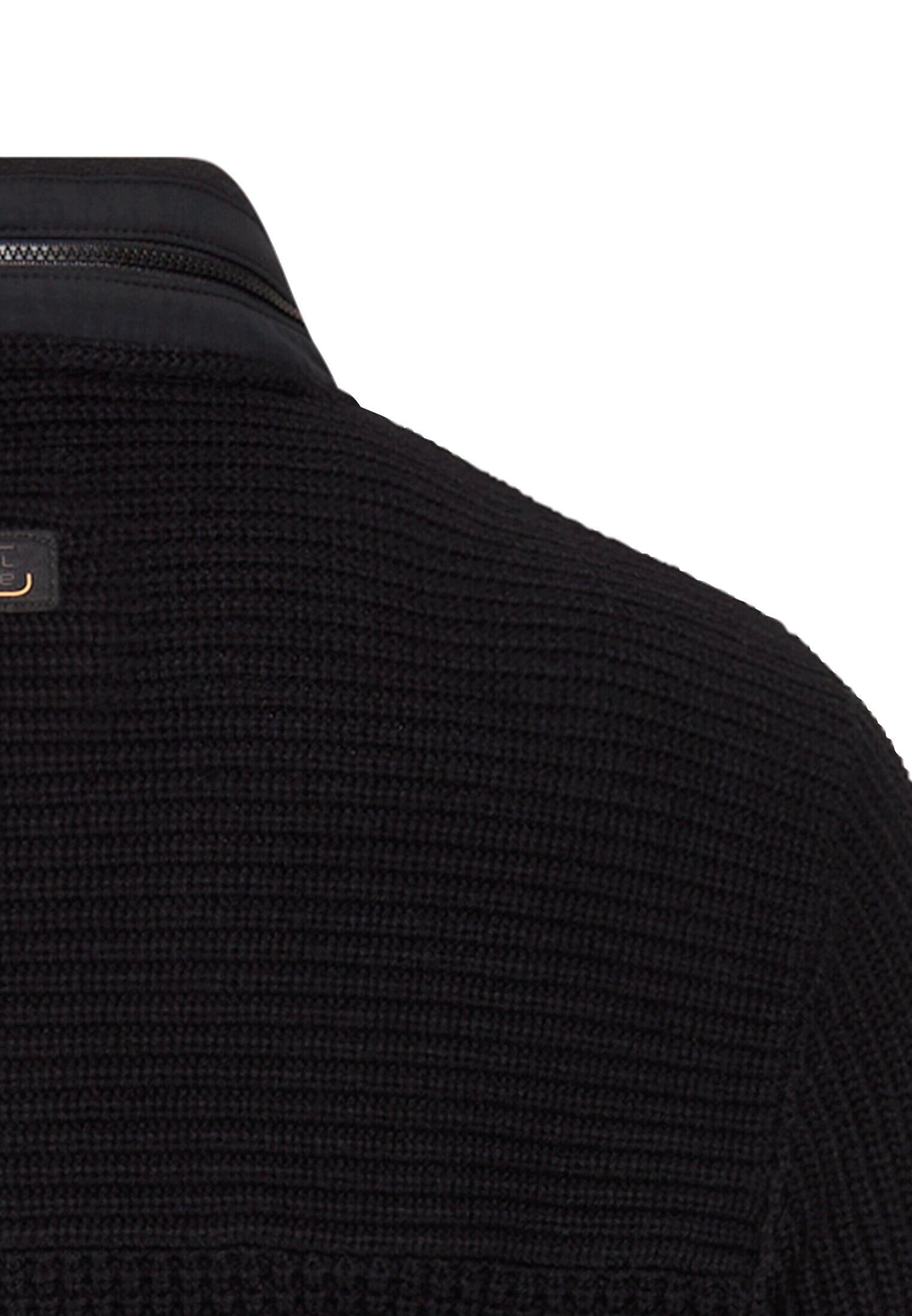 Strickjacke aus Baumwollmix - 88-Asphalt - Schwarz