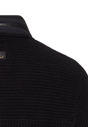 Strickjacke aus Baumwollmix - 88-Asphalt - Schwarz