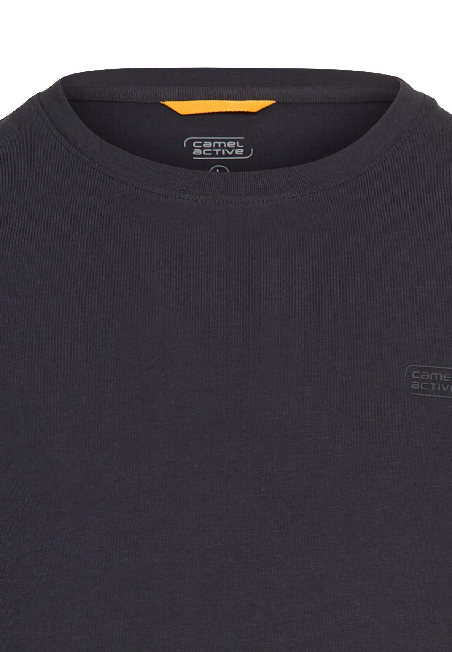 Langarmshirt aus Baumwollmix - 48-Dark Navy - Blau