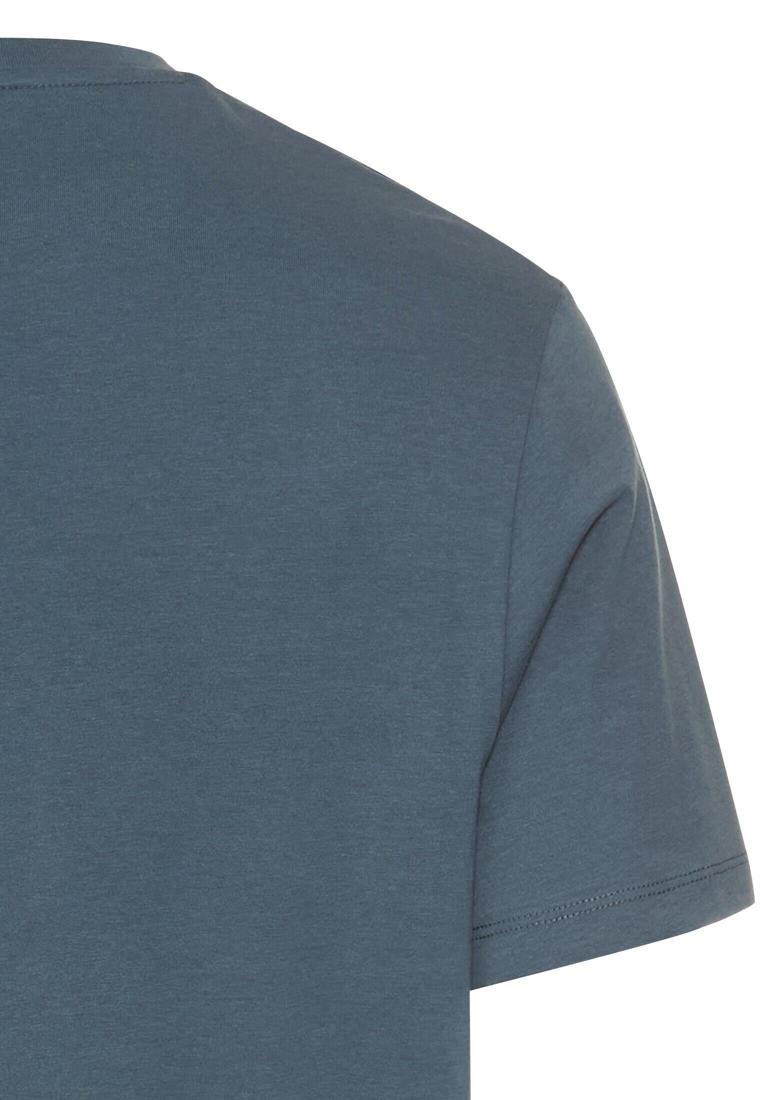 T-Shirt aus Baumwolle - 47-Tinted Blue - Blau