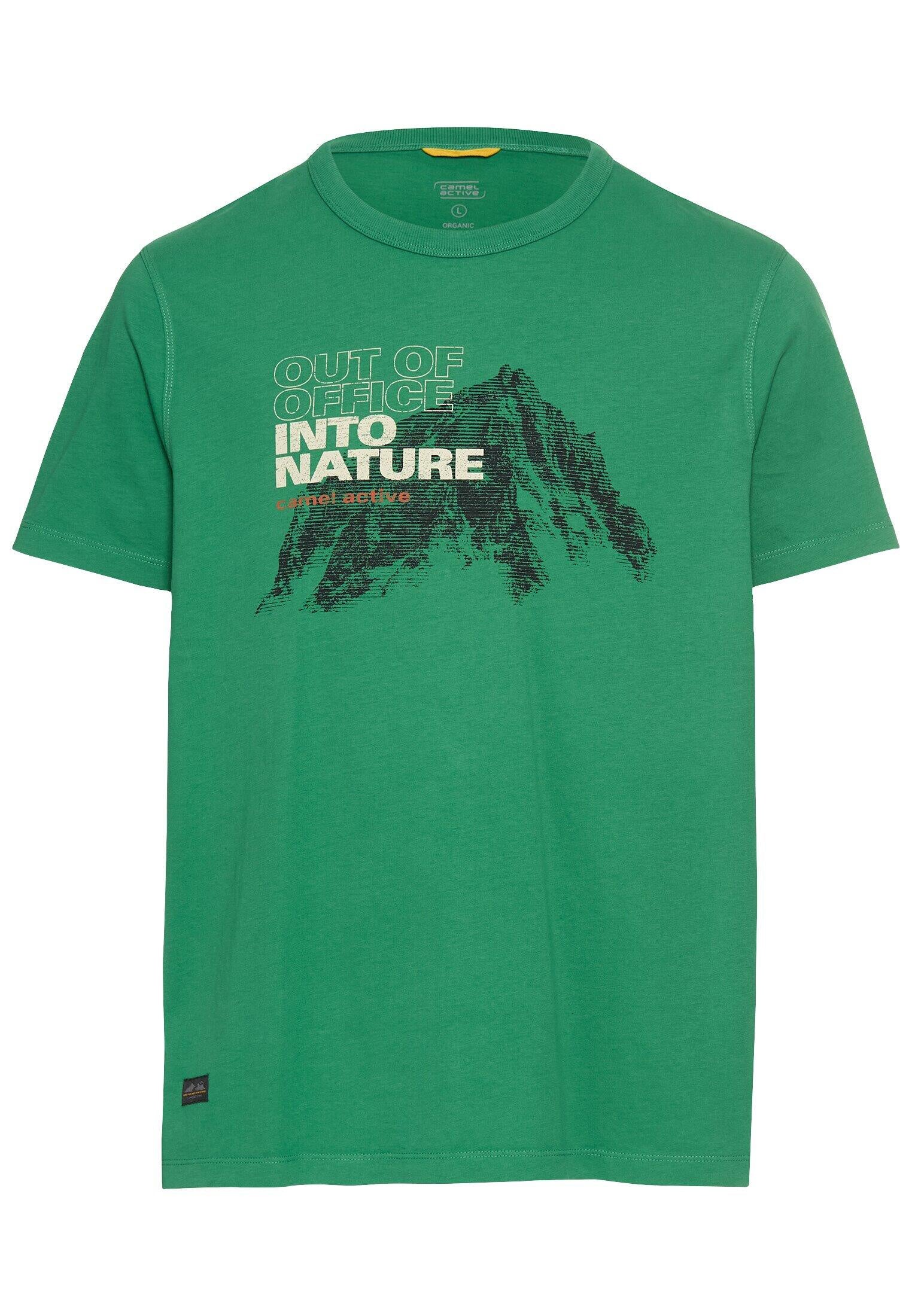 T-Shirt aus Baumwolle - 38-Fir Green - Grün