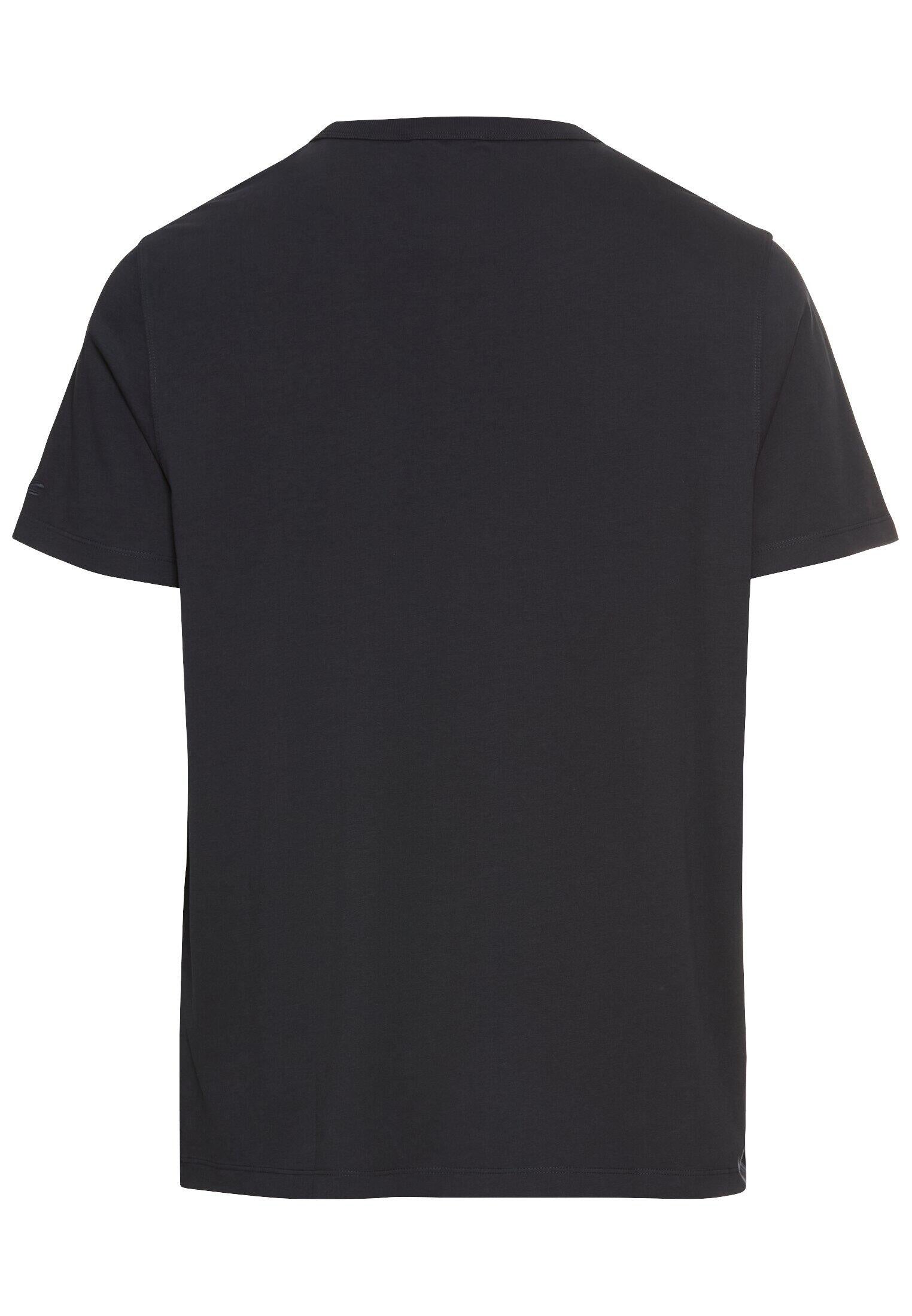 T-Shirt aus Baumwolle - 48-Dark Navy - Blau