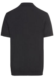 Leichtes Strick-Polo aus reiner Baumwolle - 48-Dark Navy - Blau