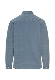 Langarm Shirt mit Button-Down-Kragen und Brusttasche - 43-Stone Blue - Blau