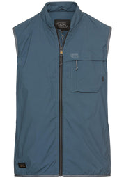 Weste mit Stehkragen - 47-Tinted Blue - Blau
