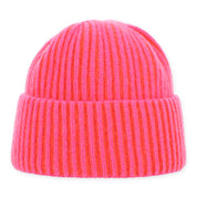 Strickmütze aus Schurwolle - 42 p - Pink