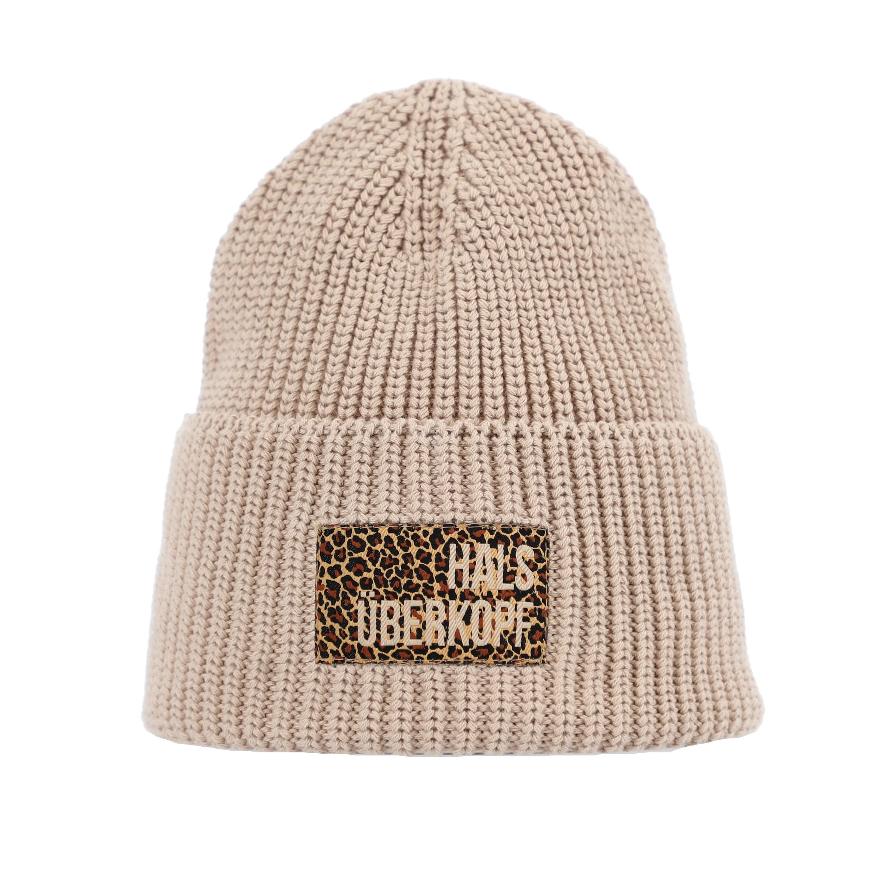 Strickmütze aus Baumwolle - 20 b - Beige