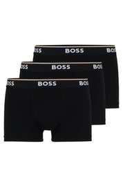 3er Set Boxershorts Trunk - 480-Open Blue - Schwarz