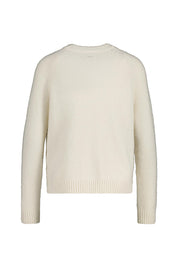 Strickpullover aus Alpakawolle - 118-Open White - Creme