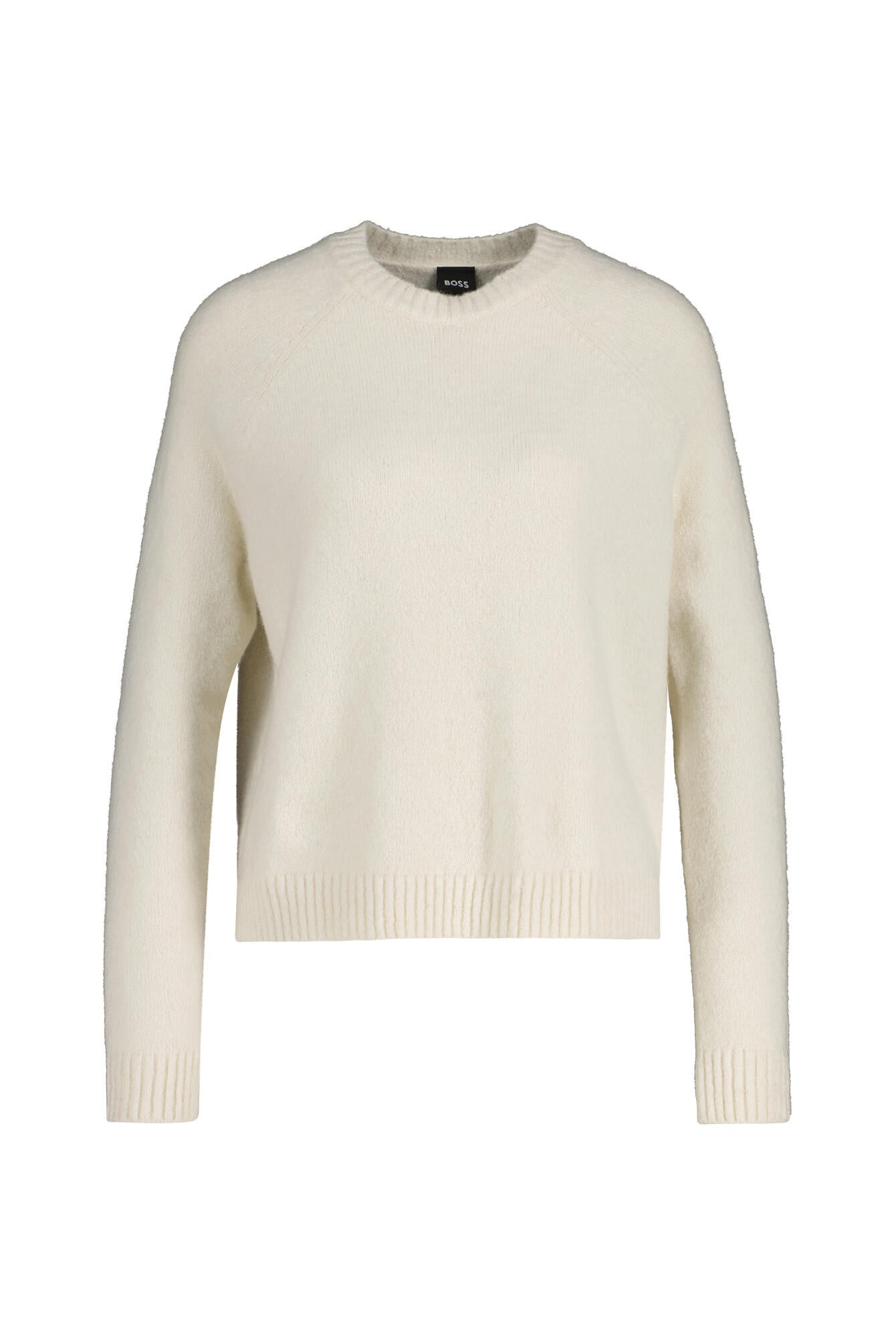 Strickpullover aus Alpakawolle - 118-Open White - Creme