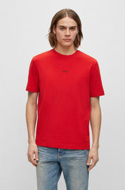 T-Shirt aus Baumwolle - 624-Bright Red - Rot