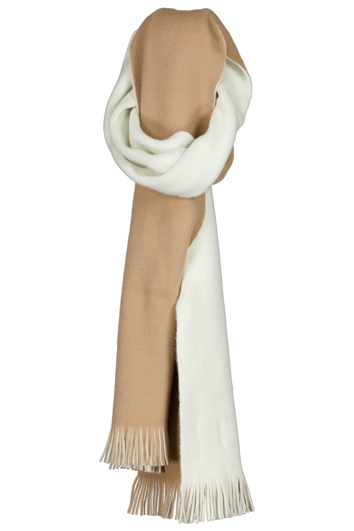 Strickschal mit Fransen - 260-Medium Beige - Beige