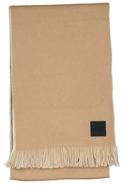 Strickschal mit Fransen - 260-Medium Beige - Beige