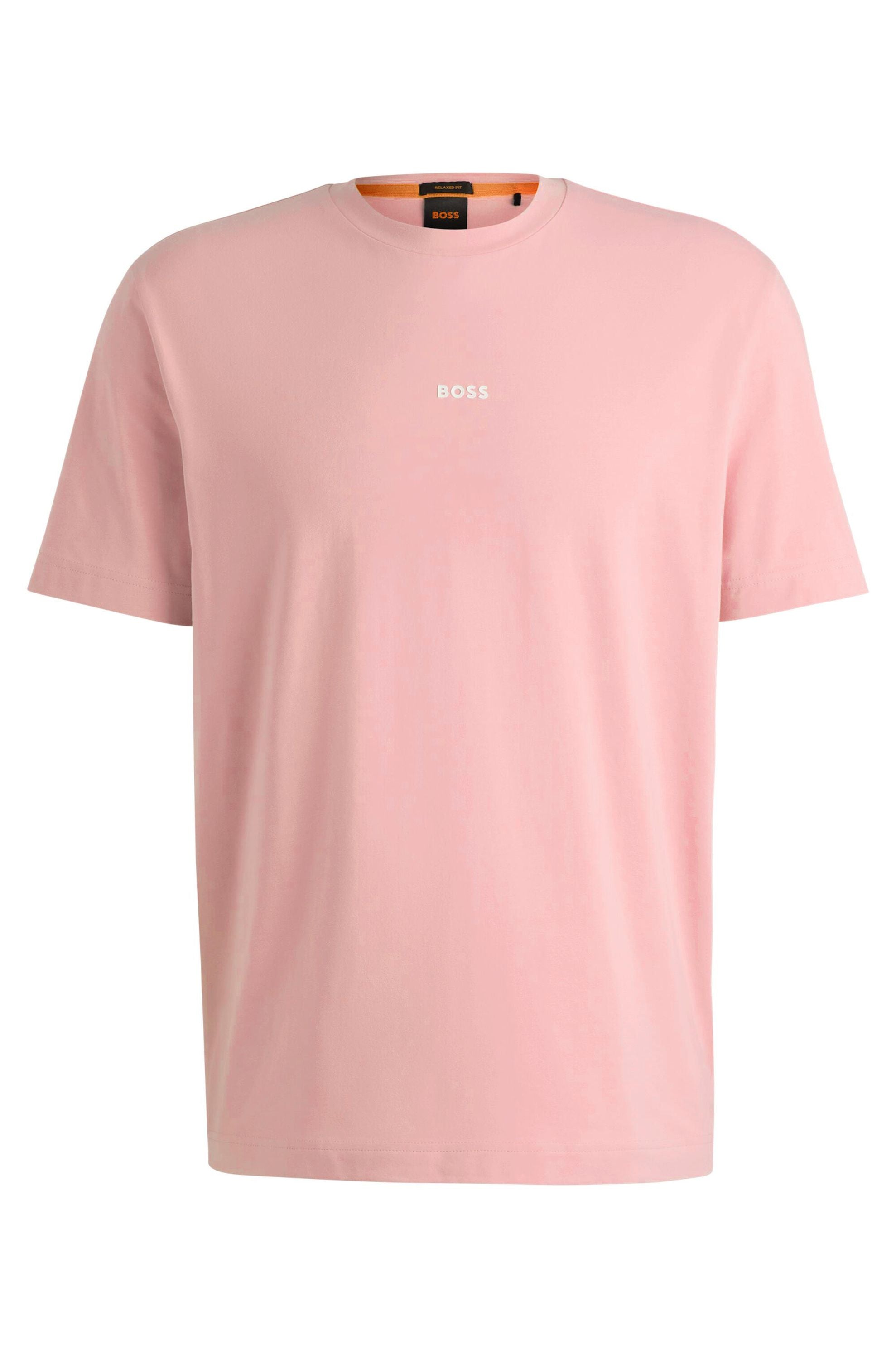 T-Shirt aus Baumwolle - 694-Open Pink - Pink