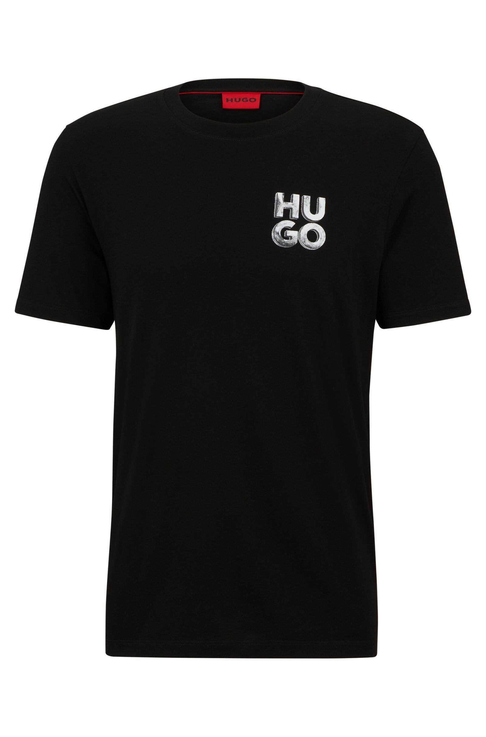 T-Shirt mit Logoprint - 001-Black - Schwarz