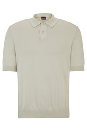 Strickpoloshirt aus Baumwollmix - 271-Light Beige - Beige